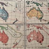 Old map of Australia from 1951