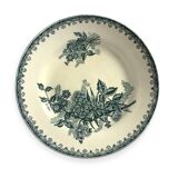 Set of 6 antique flat plates – Saint-Amand “Margot” model