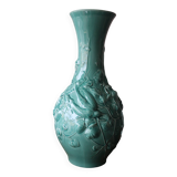 Naturalistic vase in glazed earthenware Utzschneider & Cie – Sarreguemines