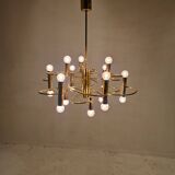 Mid Century Chandelier Designed by Sciolari, 1970's (2 available)