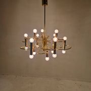Mid Century Chandelier Designed by Sciolari, 1970's (2 available)