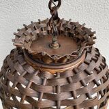 Vintage rattan ceiling light