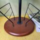Wooden side table with magazine rack