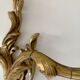 Paire d’appliques bronze et pampilles