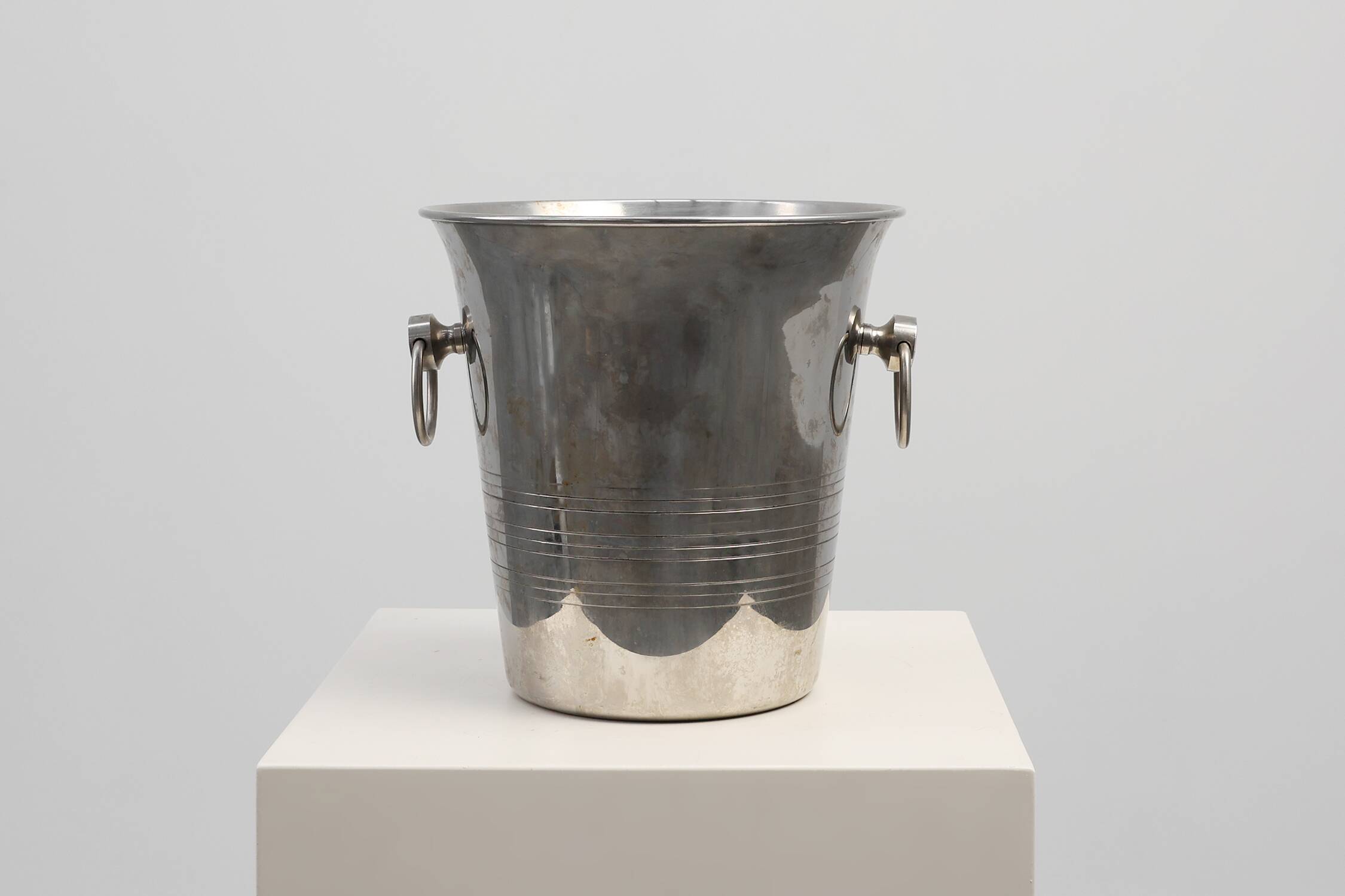 Art Deco silver plated Wine Cooler, France 1930s