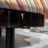 Sofa by Giovanni Offredi for Saporiti, with Missoni Italia fabric from the 1970s