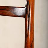 Arne Vodder Model 430 Dining Chairs in Aubergine Leather for Sibast Møbler