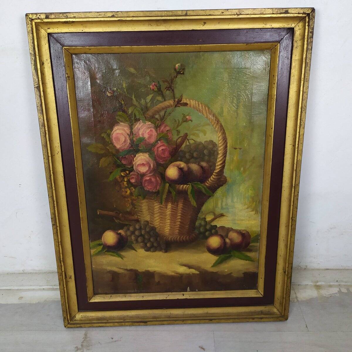 Still life, oil on canvas, framed