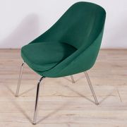 Fauteuil chrome et tissu , années 1960