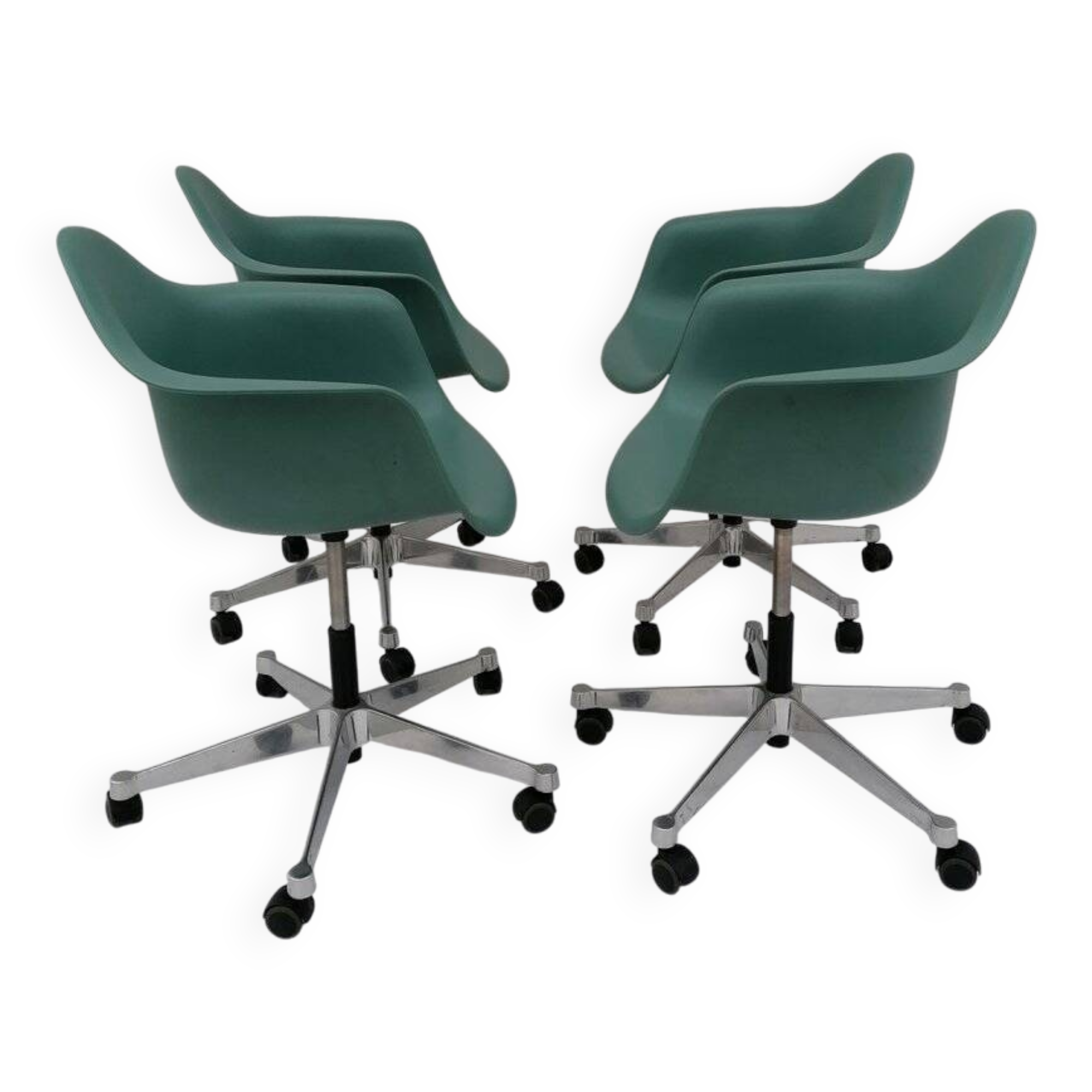 Set de 4 fauteuils PACC par Charles et Ray Eames pour Vitra