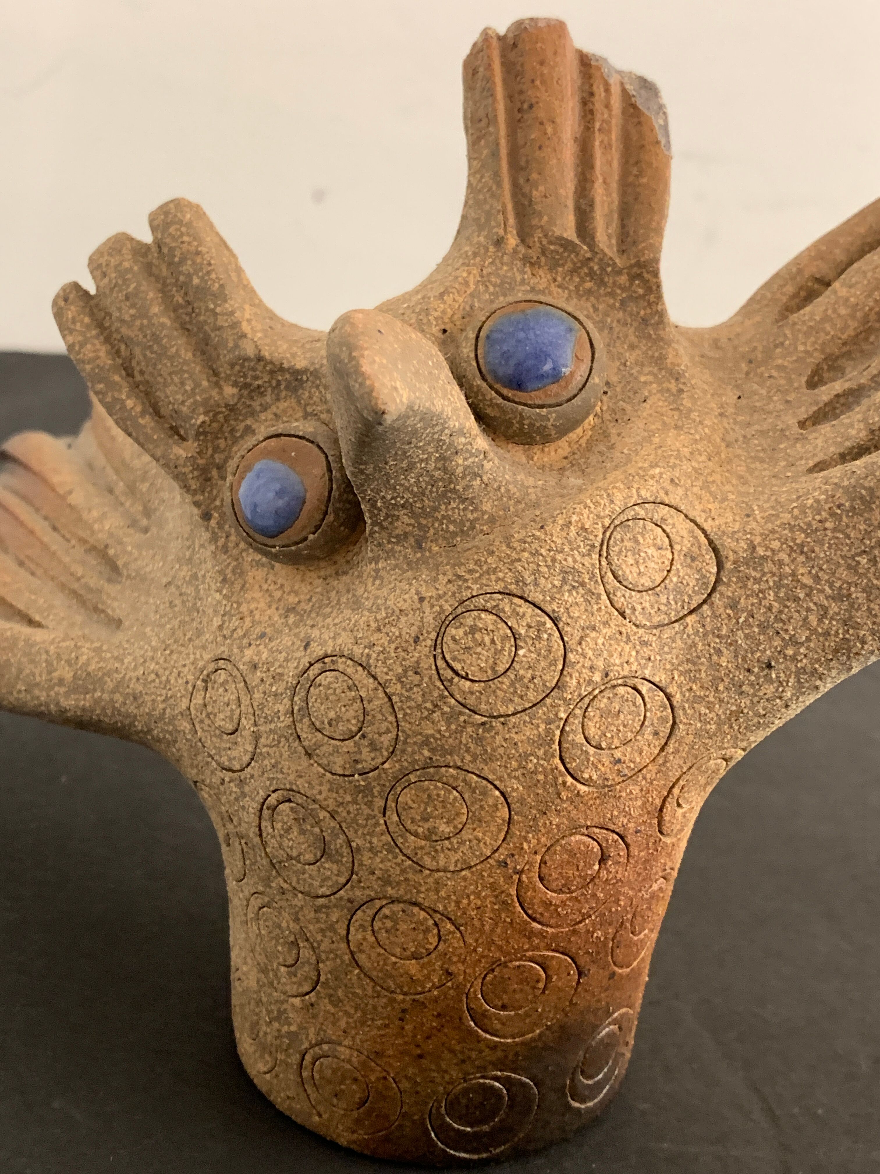 Ceramic owl atelier Palègre, France, 1970