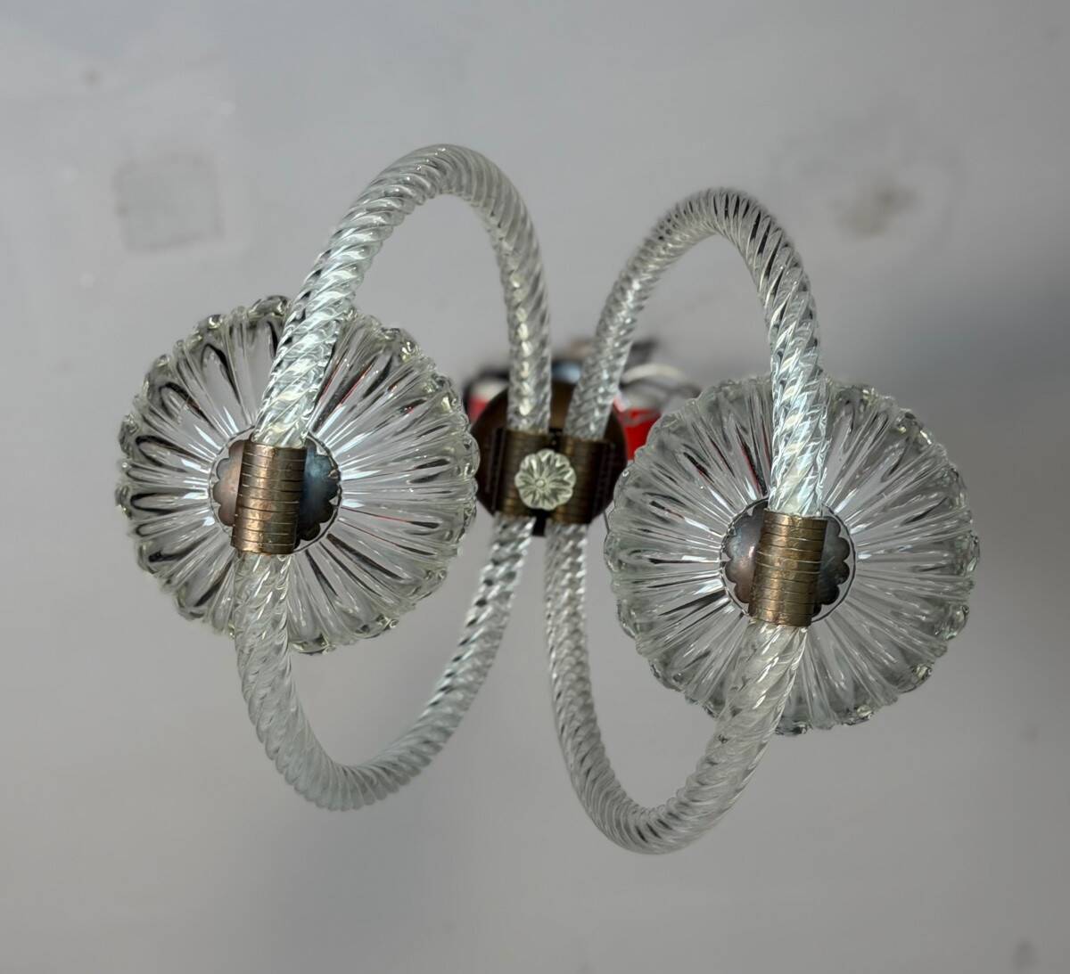 Venetian glass chandelier from Murano, circa 1950.