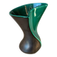 Vase en céramique noire et verte, 1950