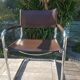 Fasem brown leather chair