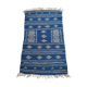 Tapis berbère bleu et blanc 110 x 66 cm