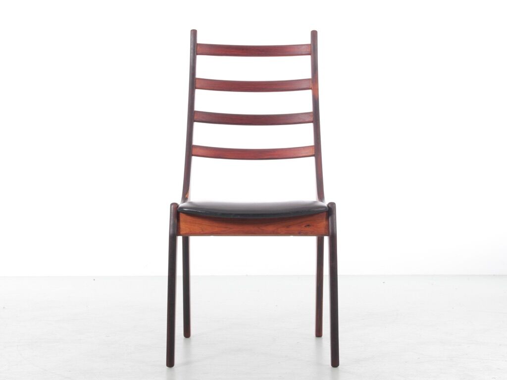 Suite of 4 Scandinavian rosewood chairs from Rio