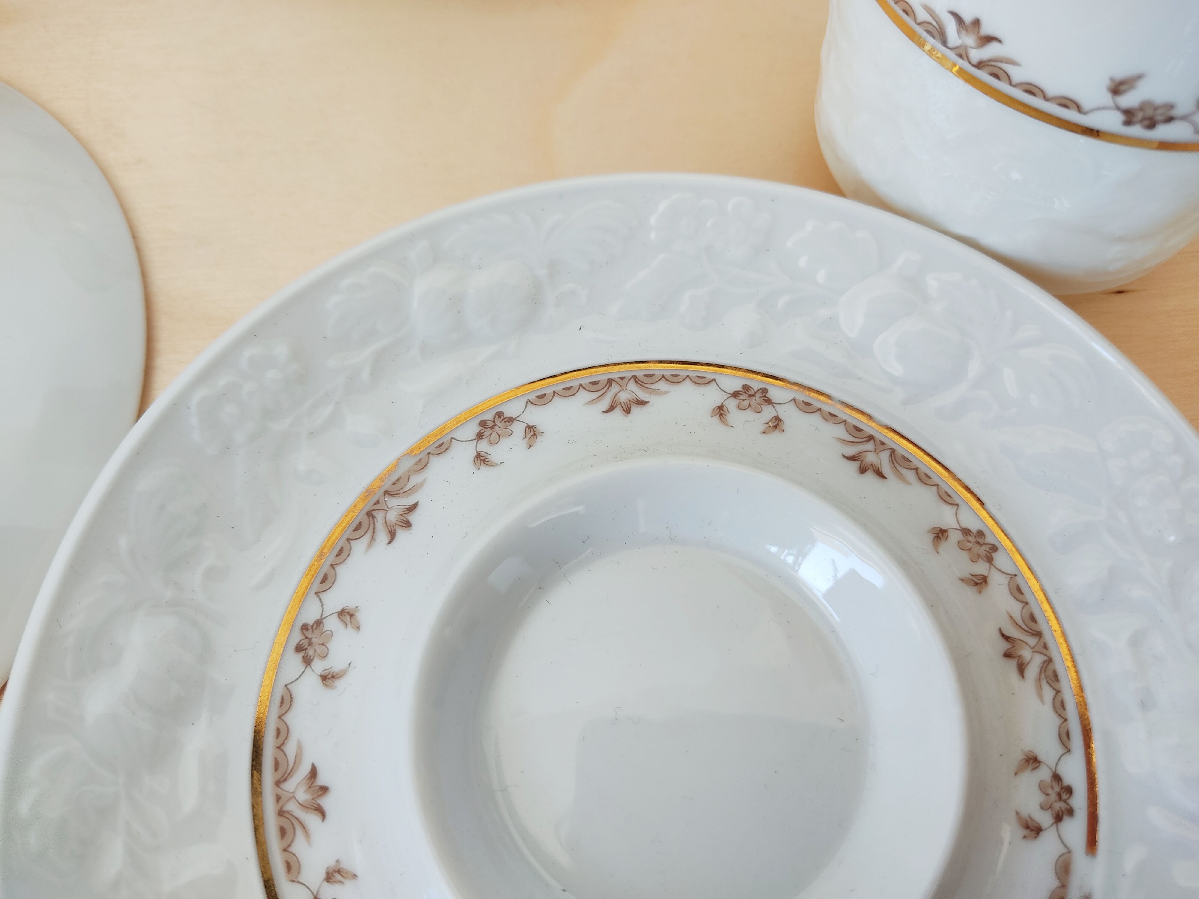 Ensemble de 6 tasses et 5 sous-tasses Bavaria