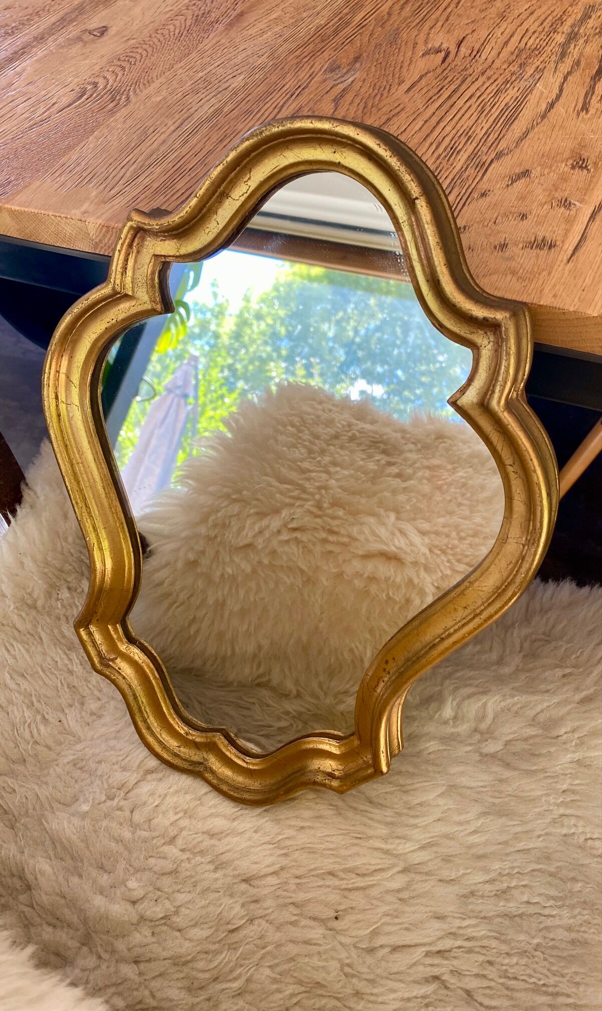 Baroque gilded mirror 33x25cm