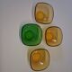 Set of 4 coloured glass bowls / ramekins from Duralex in very good condition.