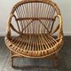 Children's armchair rattan shell from the 70s