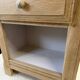 Solid oak bedside table