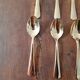 Golden coffee spoons