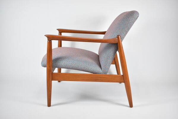 fauteuil designer E. Homa violet orange bleu GFM-64 années 1960
