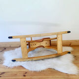 Vintage wooden rocking horse