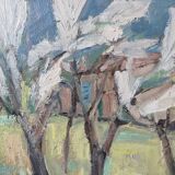 Mid-century oil painting