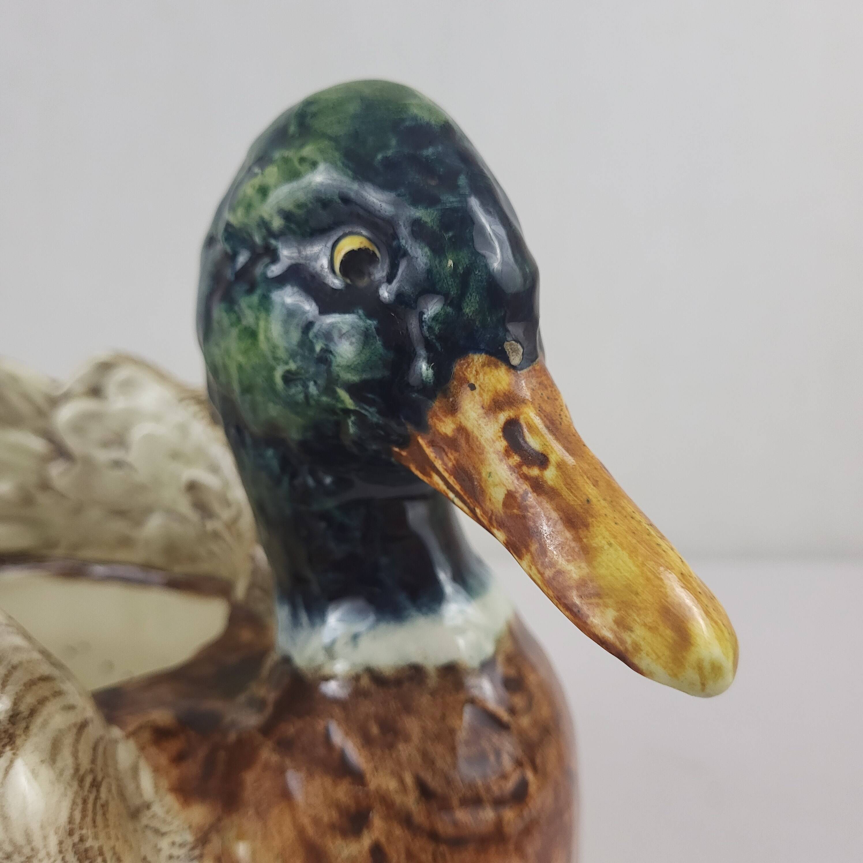 Duck majolica planter, planter, 1900