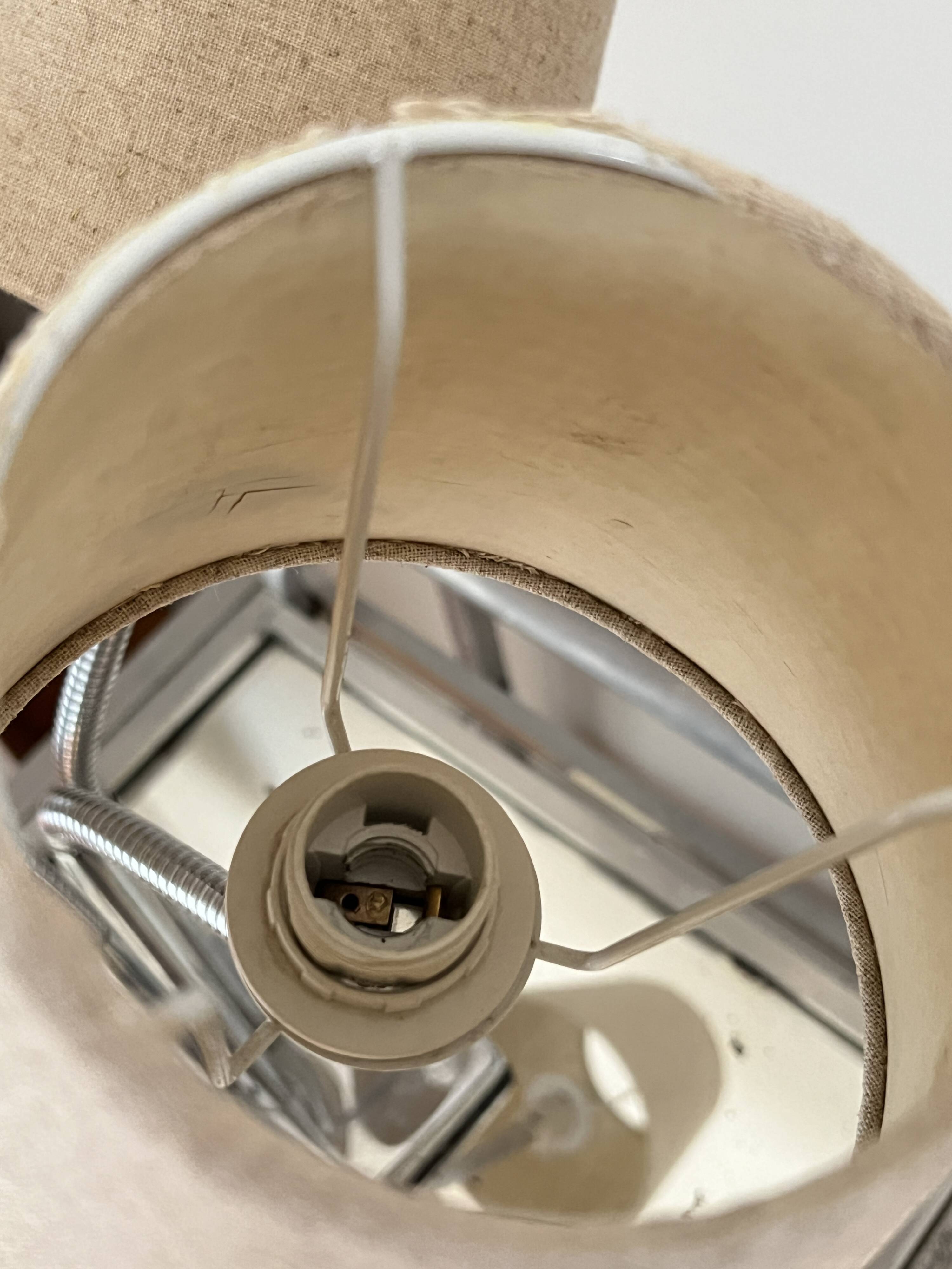 Vintage table lamp with 3 lampshades