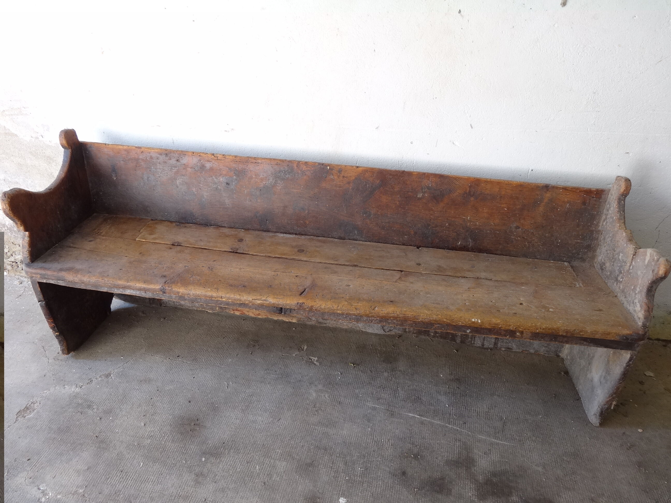 Spanish church bench