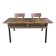 bureau d'école double avec chaises intégrées (ou pupitre d'écolier double)