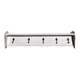 White wood wall coat rack