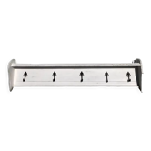 White wood wall coat rack