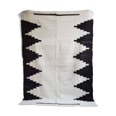 Argentinean rug 100% pure wool black and white