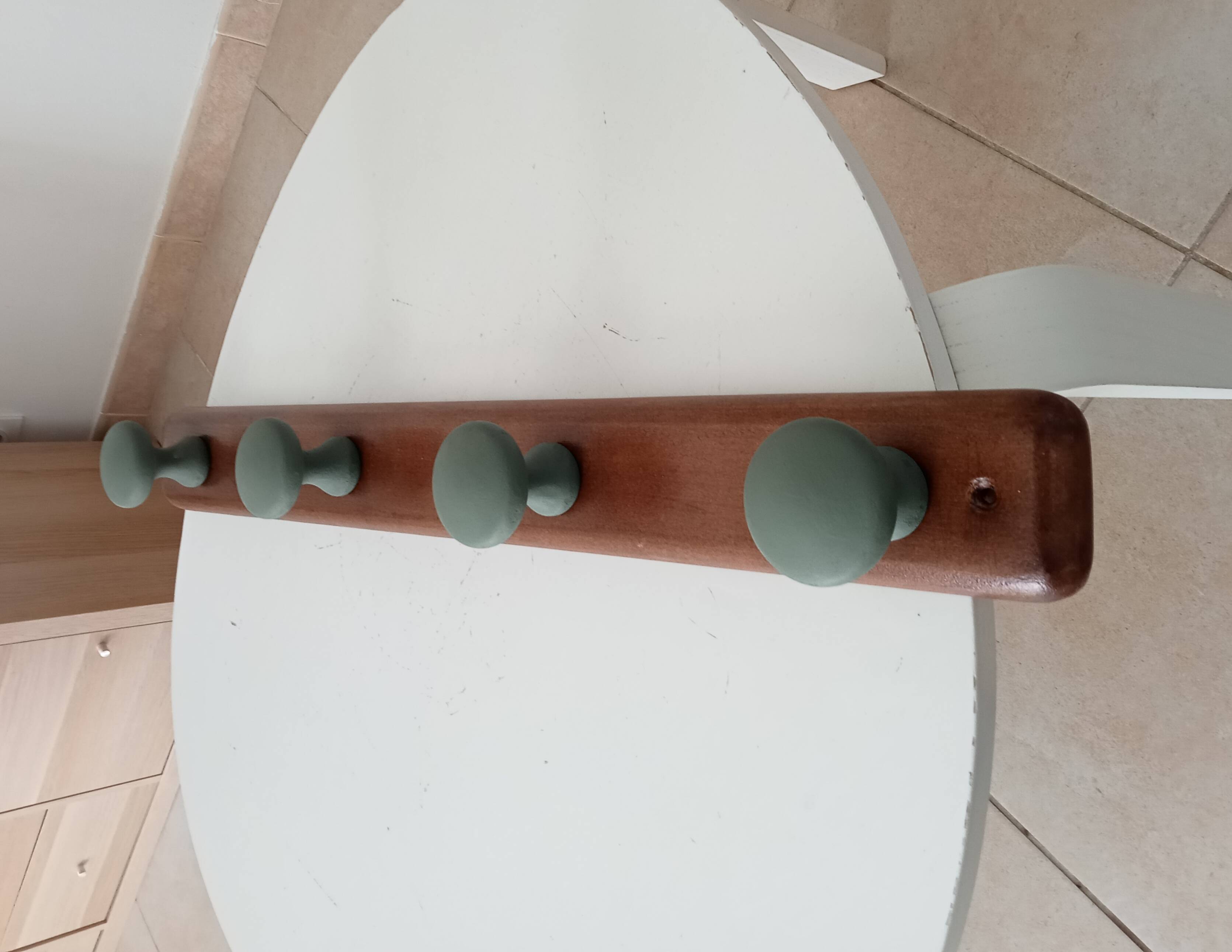 Vintage wall coat rack