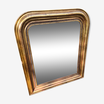 Mirror Louis Philippe vintage gilded patinated H80cm