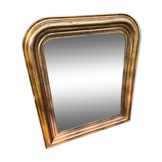 Mirror Louis Philippe vintage gilded patinated H80cm