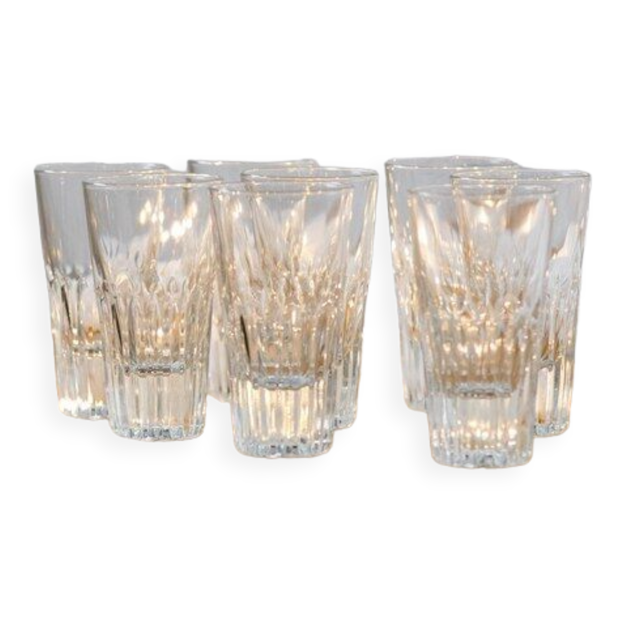Set of 8 water glasses