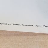 Vintage 50s tourism poster amsterdam