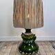 Vintage 1960s shaded green ceramic lamp