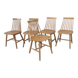 5 Scandinavian chairs Stockholm, 1960s-70s