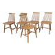 5 Scandinavian Stockholm chairs, 1960s-70s