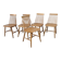 5 Scandinavian Stockholm chairs, 1960s-70s