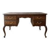 Bureau ancien style Louis XV en bois massif