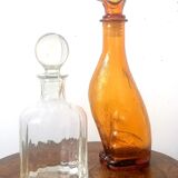 Whisky decanter with godrons around 1970
