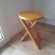 Folding wooden stool by Roger Tallon from the 1970s.
