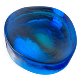 Cendrier bleu par V. Nason en verre de Murano, Italie, 1960