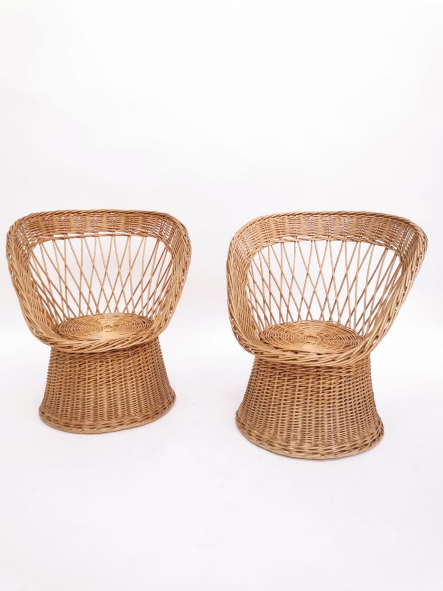 Corolla chair in rattan